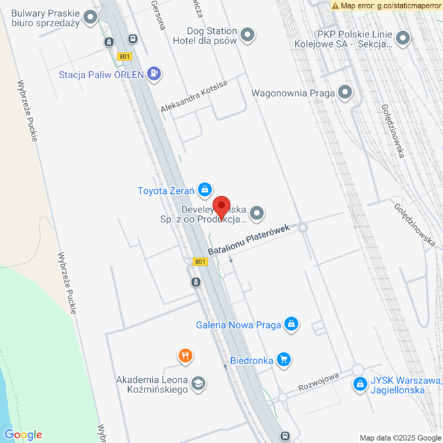 Lokalizacja Lexus Warszawa - Żerań